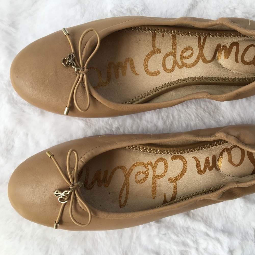 Sam Edelman Nude Leather Flats 8.5M